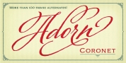 Adorn Coronet font download