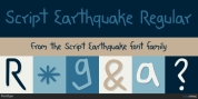 Script Earthquake font download