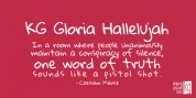 KG Gloria Hallelujah font download