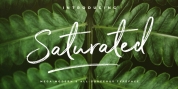 Saturated font download