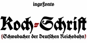 Koch Schrift font download