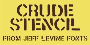 Crude Stencil JNL font download