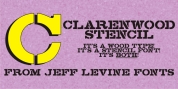 Clarenwood Stencil JNL font download