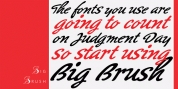 Big Brush font download