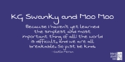 KG Swanky And Moo Moo font download