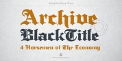 Archive Black Title font download