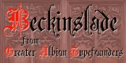 Beckinslade font download