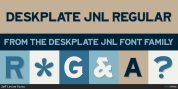 Deskplate JNL font download