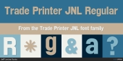 Trade Printer JNL font download