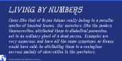 Living by Numbers font download