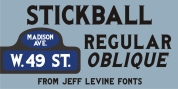 Stickball JNL font download