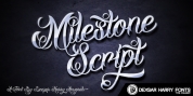 DHF Milestone Script font download