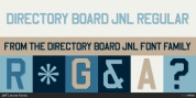 Directory Board JNL font download