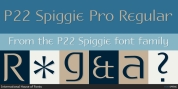 P22 Spiggie font download