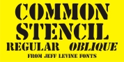 Common Stencil JNL font download