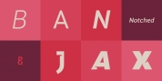 Banjax Notched font download