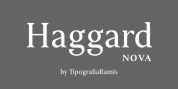 Haggard Nova font download