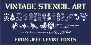 Vintage Stencil Art JNL font download
