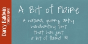 DJB A Bit Of Flaire font download