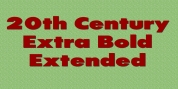 20th Century Extra Bold Extended font download