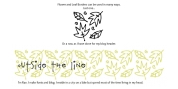 Flower and Leaf Borders font download