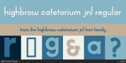 Highbrow Cafetorium JNL font download