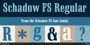 Schadow FS font download