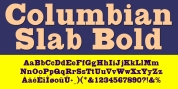 Columbian Slab font download