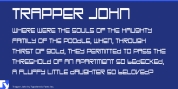 Trapper John font download