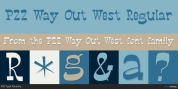 P22 Way Out West font download
