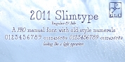 2011 Slimtype font download