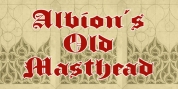 Albion's Old Masthead font download