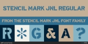 Stencil Mark JNL font download