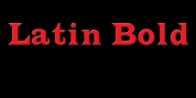 Latin Bold font download
