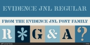 Evidence JNL font download