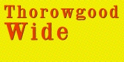 Thorowgood Wide font download