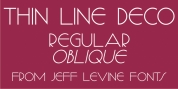 Thin Line Deco JNL font download