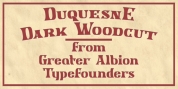 Duquesne Dark Woodcut font download