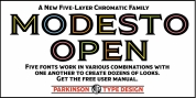 Modesto Open font download