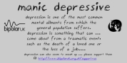Manic Depressive font download