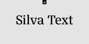 Silva Text font download