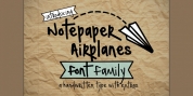 Notepaper Airplanes font download