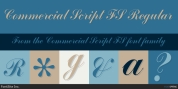 Commercial Script FS font download