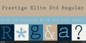 Prestige Elite Std font download