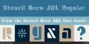 Stencil Deco JNL font download