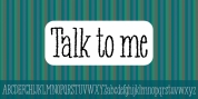 Talk to me font download