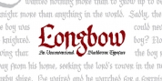 Longbow BB font download