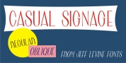 Casual Signage JNL font download