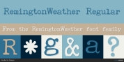 RemingtonWeather font download