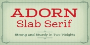 Adorn Slab Serif Bold font download